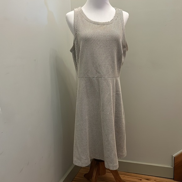 Loft black and white dress. Size 12 - Picture 1 of 5